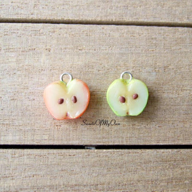 Apple Half Charm (small) - SweetsOfMyOwn